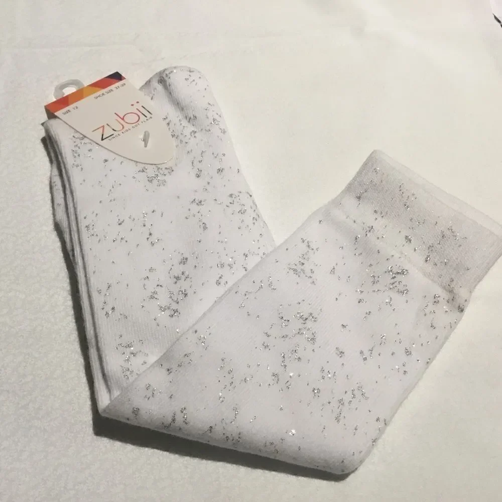 SALE. BUY 5/$10.  NWT Girls Knee Socks White